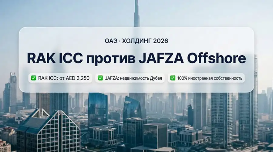 Офшор RAK ICC или JAFZA в 2026: какую холдинговую структуру ОАЭ выбрать?