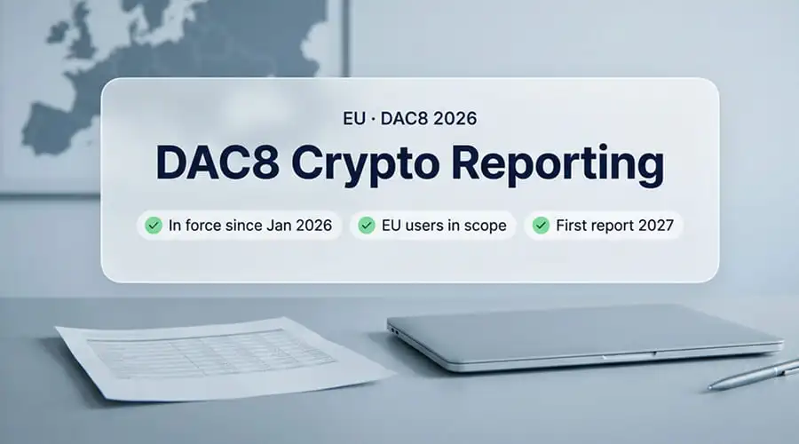 DAC8: What EU Crypto Platforms Must Report Starting 2026
