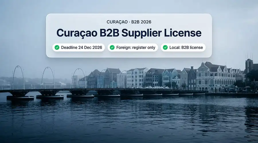 Curaçao B2B Supplier License: Who Needs It Before the 24 Dec 2026 Deadline
